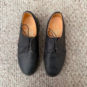 New Dr. Martens 1461 Made in England Black Leather 3-Eye Shoes - Size UK 5